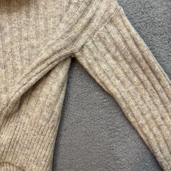 William Rast Sweater Womens Medium Rustic Neutral Chunky Knit Capsule Turtleneck - Picture 5 of 15